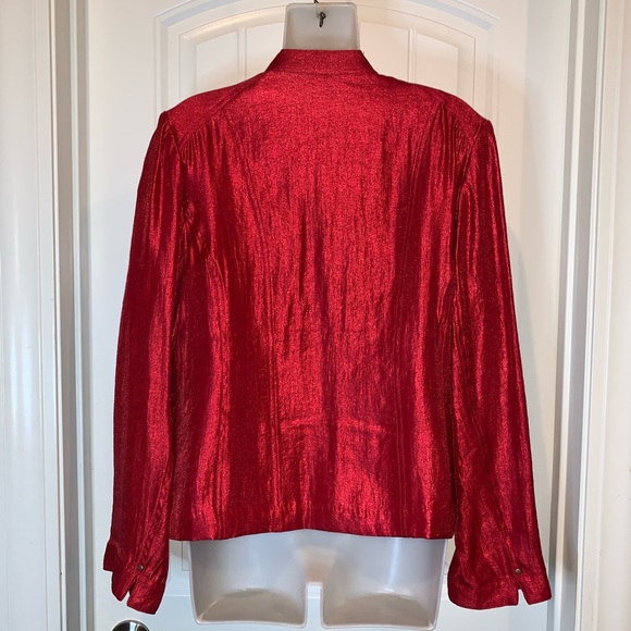 Chico’s Red Blazer NWOT - Picture 4 of 4